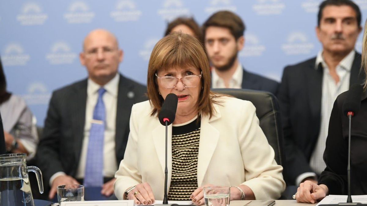 Bullrich, este martes, en la comisión de Presupuesto de la Cámara de Diputados.