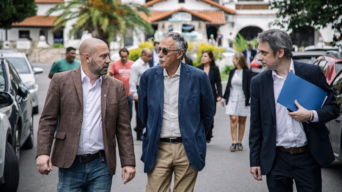 Mario Lugones y el ex titular de Andis, Diego Spagnuolo.